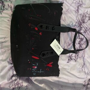 Stylish Black and Red Women's Tote Bag